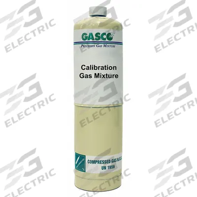 GASCO Calibration Gas: Nitrogen, Disposable, +/-5% Accuracy, CO2/O2, Calibration Gas - Calibration Gases for Portable Gas Detectors