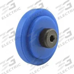 T-Slot Framing System Rollers: 25 Series, 28.5 mm W x 37.5 mm H, Blue (MPN 25-2281-1). Key specifications — Brand: 80/20; Housing Material: Glass Fiber Reinforced PA Nylon; Includes: Mounting Hardware.