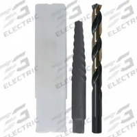 CLE-LINE Screw Extractor Set: 2 Pc, Spiral Flute, Size #5, 9/16 in to 3/4 in Capacity (MPN C22315). Key specifications — attr1030229: CLE-LINE; attr1030235: #5; attr1030236: 9/16 in to 3/4 in; attr1030241: 17/64 in; attr1030246: C22315; attr1075326: 9/16 in to 3/4 in.
