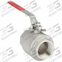 KECKLEY Manual Two-Way Ball Valve: 3 in, Stainless Steel, Straight, FNPT x FNPT, Full Port Ball Port (MPN BVS2THFSSRGSL-300). Key specifications — Brand: KECKLEY; Handle: Locking Lever.