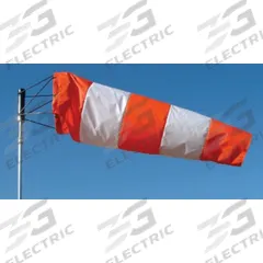 SAFETY FLAG Windsock: Orange/White, Nylon, 96 in Lg, 18 in Throat Dia, Windsock Only, Zip Tie (MPN OWO1896). Key specifications — Color: White; Material: Nylon; Mounting: Zip Tie; Includes: Windsock Only.