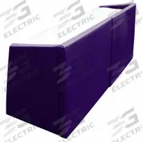 SPALDING Scorer's Table: 29 in Overall Ht, 18 in Overall Dp, Scorer's Table, 72 in Overall Lg, Steel (MPN 411-229). Key specifications — Padding Color: Purple; Brand: SPALDING; Padding Material: Vinyl; Tabletop Color: White; Tabletop Material: Steel; Scoring Product Type: Scorer's Table.