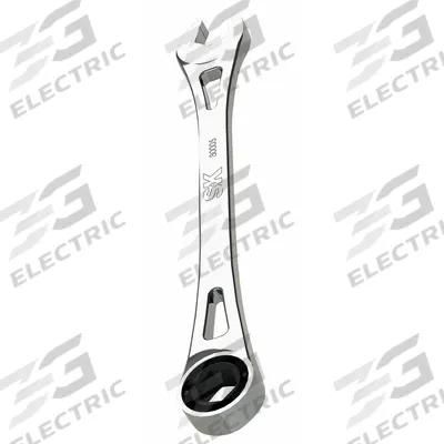 SK PROFESSIONAL TOOLS Combination Wrench: Alloy Steel, Chrome, 12 mm Head Size - Metric 6-Point Ratcheting Combination Wrenches