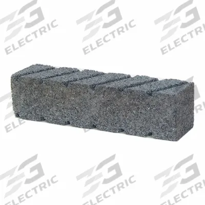 NORTON Fluted Hand Rubbing Brick: Fluted, 6" L x 2" W x 2" H, Silicon Carbide - Fluted Handheld Rubbing Bricks
