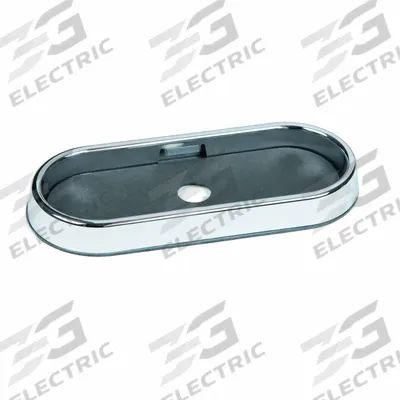 GROTE Bezel: Bezel, Gray, Plastic, 13/16 in Lg, 3 1/16 in Ht - Vehicle Light Mounts & Brackets
