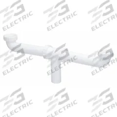 APPROVED VENDOR Center Outlet: Plastic, White, 1 1/2 in Nominal Pipe Size, 16 in Overall Lg, Slip (MPN 35393). Key specifications — Includes: Baffle; Brand: APPROVED VENDOR; Material: Plastic; Connection Type: Slip.