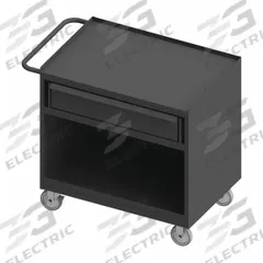 WESTWARD General Purpose Steel Mobile Workstation: 42 1/8 in x 24 1/4 in, Steel, Gray, Steel (MPN 3114-95W). Key specifications — Included Components: Handle on Side; Assembly: Fully Assembled; Brand: WESTWARD.