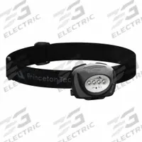 Safety-Rated Headlamp: 78 lm, 6.5 hr Run Time at Max. Brightness, 50 m Max Beam, 2 Light Outputs (MPN QUAD-II-BK). Key specifications — Brand: PRINCETON TEC; Battery Requirements - Broad: 3 AAA.