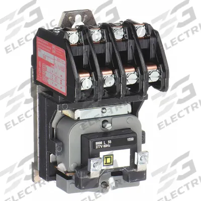 SQUARE D Lighting Magnetic Contactor: 4 Poles, 277V AC, 30 A - Electrically Held Lighting Contactors