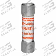 MERSEN Fuse: TRM Series, Midget, Time-Delay, 1.8 A, 250 V AC, 13/32 in x 1 1/2 in, Non-Indicating (MPN TRM1-8/10). Key specifications — Series: TRM; Brand: MERSEN.