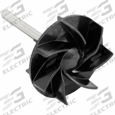 TACO Impeller: 111-053RP, EPDM/Rubber, 2.5 in Dia. - Impellers for Circulator Pumps