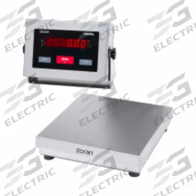 DORAN Industrial Bench Scale: 10 in x 10 in, IP69K, Corded Remote - Bench Scales with Remote Indicator