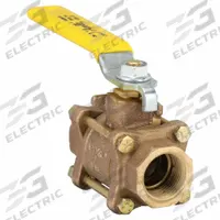 APOLLO Manual Two-Way Ball Valve: 1 in, Bronze, Straight, FNPT x FNPT, 600 psi Max. Pressure (CWP) (MPN 8210501). Key specifications — Brand: APOLLO; Handle: Lever.
