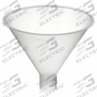 APPROVED VENDOR Large Funnel: Polypropylene, 150 mL, 149.86 mm, 29 mm, 25 mm Stem Lg, White (MPN 342555-0150). Key specifications — attr1372202: Powder Funnel; attr1372195: White; attr1372208: APPROVED VENDOR.