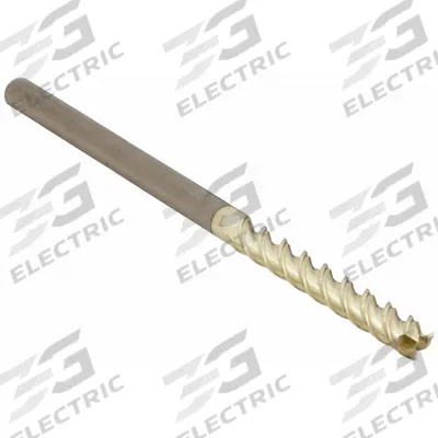 APPROVED VENDOR Square End Mill: Carbide, ZrN Coated, 3 Flute, 3/16" Mill Dia, 5/8" LOC - Carbide Square End Mills for Aluminum