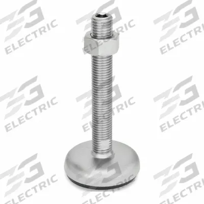 JW WINCO Male-End Leveling Mount: Swiveling Stud, 5/8"-11 Thread Size, 3.15 in - Non-Skid Male Leveling Mounts