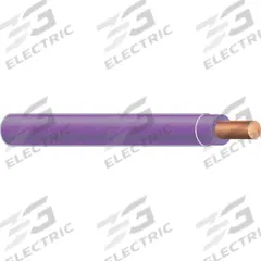Building Wire: Copper, 18 AWG, 1 Conductors, Solid, Purple, 500 ft Lg, TFN (MPN 26986006). Key specifications — Voltage: 600 V; Brand: SOUTHWIRE.