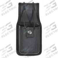 HEROS PRIDE Radio Pouch: Black, Nylon, Ballistic, 7 1/2 in x 3 3/4 in, Snap Closure (MPN 1040). Key specifications — attr188437: Black; attr188438: Nylon; attr188431: Radio and Phone Pouch.