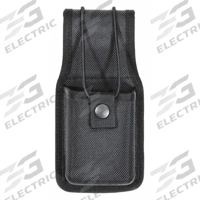 HEROS PRIDE Radio Pouch: Black, Nylon, Ballistic, 7 1/2 in x 3 3/4 in - Duty Equipment Pouches