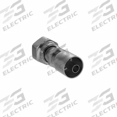 Parker Hydraulic Crimp Fitting: Steel x Steel, Straight, -8 For Hose Dash Size - Parker Crimp Hydraulic Hose Fittings with ORS Connection