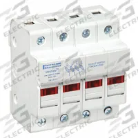 MERSEN Fuse Block: Finger-Safe, 4 Pole, 600 V AC, DIN Rail Mounting, Pressure Plate Termination (MPN USCC4I). Key specifications — Brand: MERSEN.