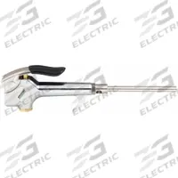 SPEEDAIRE Air Gun: Thumb-Lever Grip, Aluminum, 1/4 in Female NPT, 1 Nozzle(s), Straight, Focused (MPN 458J37). Key specifications — attr1328526: Aluminum; attr1328500: Safety Nozzle; attr1328508: SPEEDAIRE; attr1328515: No; attr1328533: Yes.