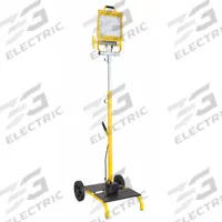 SOUTHWIRE LED Tower Work Light: 22,000 lm Max Brightness, LED, 1, 1 Brightness Levels, 1 Lamp Heads (MPN 7309). Key specifications — Frame Color: Black/Yellow; Lighting Technology: LED; Operating Voltage: 120V AC; Brand: SOUTHWIRE; No. of Brightness Levels: 1.