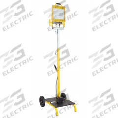 SOUTHWIRE LED Tower Work Light: 22,000 lm Max Brightness, LED, 1, 1 Brightness Levels, 1 Lamp Heads (MPN 7309). Key specifications — Frame Color: Black/Yellow; Lighting Technology: LED; Operating Voltage: 120V AC; Brand: SOUTHWIRE; No. of Brightness Levels: 1.
