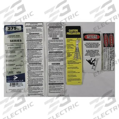 LOUISVILLE Label Kit: For 36Y470/36Y471, For FS1110HD/FS1112HD - Material Handling Parts