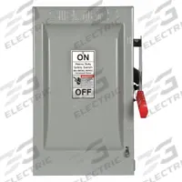 SIEMENS Safety Switch: Non-Fusible, 60 A, Single Phase, 600V AC, Galvanized Steel, Indoor (MPN HNF262). Key specifications — attr867131: SIEMENS.