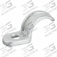 Conduit & Pipe Clamp: 3/4 in Trade Size, Iron, IMC/RMC (MPN 1303). Key specifications — Manufacturer Part Number: 1303; Color: Gray; Compatible Conduit Trade Size: 3/4 in; Compatible Conduit Type: IMC; RMC; Compatible Nominal Conduit/Pipe Size: 3/4 in; Compatible Pipe Size: 3/4 in; Finish: Electroplated.