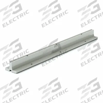 PBC LINEAR Linear Shaft Support Rail: 50 mm Shaft Dia, 400 mm Lg, Unfinished - Pre-Drilled Linear Shaft Support Rails