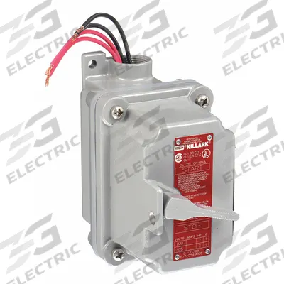 HUBBELL KILLARK Motor Starter Switch: 1 Gang, 2 Poles, 20 A, 0.75 in Hub Dia - Enclosed Hazardous-Location Manual Motor Switches