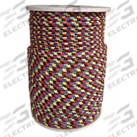 APPROVED VENDOR General Purpose Utility Rope: Diamond Braid, 3/8 in Dia, 120 lb Working Load Limit (MPN 20TL80). Key specifications — Brand: APPROVED VENDOR; Rope Type: Static; Third Color: Red; Fourth Color: Yellow.