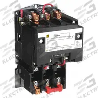 SQUARE D Magnetic Motor Starter: Non-Reversing, 3 Poles, NEMA Size 2, 45 A, 120V AC Coil (MPN 8536SDO1V02S). Key specifications — Brand: SQUARE D; Coil Voltage: 110/120V AC; Phase: Three; Operator: None; Terminal Connection Type: Screw Clamp Terminals; Includes Pilot Light: No; Operator Controls: None; Auxiliary Contacts Included: No Auxiliary Contacts Included.
