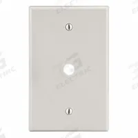 HUBBELL Wall Plate: Single Circular Opening, 1 Gang, Almond, Std Size (MPN P11LA). Key specifications — Brand: HUBBELL; Material: Polycarbonate.
