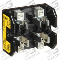 BUSSMANN Fuse Block: Open Block Design, 2 Pole, 600 V AC, Box Lug, Non-Indicating (MPN T60060-2CR). Key specifications — Brand: BUSSMANN.