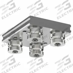 HEPCOMOTION GV3 Carriage: For 25 mm Rail Wd, Roller, GV3 Std Carriage, 28.1 mm Carriage Ht, Aluminum (MPN AU2525L80). Key specifications — Carriage Material: Aluminum; Roller Material: Stainless Steel; Size: 25; Brand: HEPCOMOTION; Features: No Seals or Lubricators; Type: GV3 Standard Carriage.