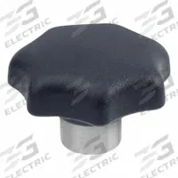 JW WINCO Plastic Hand Knobs with Stainless Steel Hub: 7 Point, Plastic w/ SS Thread, 1/2"-13 Thread (MPN 8TX37/E). Key specifications — Brand: JW WINCO.