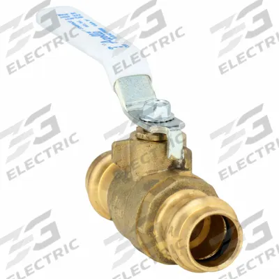 APOLLO Manual Two-Way Ball Valve: 1/2 in, Brass, Straight, Press x Press - Brass Ball Valves