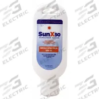 SUNX Sunscreen: 50 SPF, Lotion, 1.5 oz (MPN 18-902G). Key specifications — Unitized: Unitized; Manufacturer Part Number: 18-902G; Format: Lotion; Purpose: Sunscreen; Brand: SUNX; Formula Features: Paraben Free; Unit Package Type: Bottle; Active Ingredient: Aloe Vera.