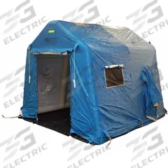 FSI Canopy Tent: 10 ft Overall Lg, 10 ft Overall Wd, 9 ft Overall Ht, Nylon/PVC, Blue, Polyester (MPN DAT3030). Key specifications — attr1055387: Manual; attr1055401: Canopy Tent; attr1055372: FSI.