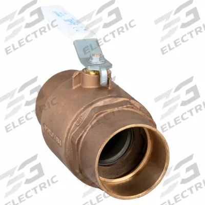 APOLLO Manual Two-Way Ball Valve: 4 in Size, Bronze, Straight, Sweat x Sweat - Bronze Ball Valves