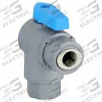 APPROVED VENDOR Manual Two-Way Ball Valve: 1/4 in, PVC, Angle, FNPT x Push, Full Port Ball Port (MPN 6574490). Key specifications — Brand: APPROVED VENDOR.