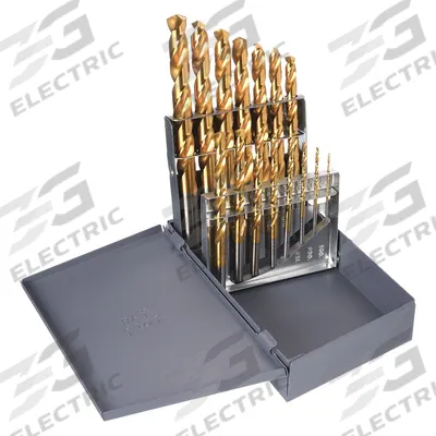 CHICAGO-LATROBE Jobber Length Drill Bit Set: 15 Pc, 1/16" to 1/2" by 32nds - NAS-Spec High-Speed Steel Jobber-Length Drill Bit Sets for Aerospace