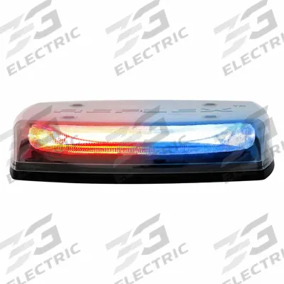 CODE 3 Mini Light Bar: Emergency Vehicle Mini Light Bar, Blue/Red, 40.8 W Watt - Emergency Vehicle Mini Light Bars