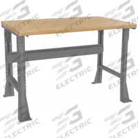 TENNSCO Workbench: Fixed Ht, Laminated Hardwood Butcher Block, 48 in x 30 in, Gray (MPN WB-1-3048W). Key specifications — Brand: TENNSCO.