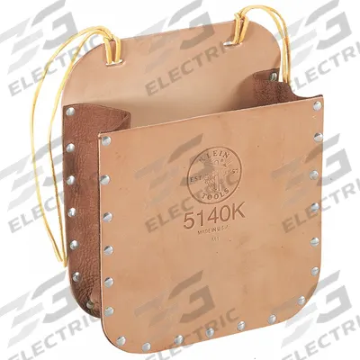 KLEIN TOOLS Tool Pouch: For 3 in Belt Wd - Max, 1 Pockets, Brown - Leather Tool Pouches