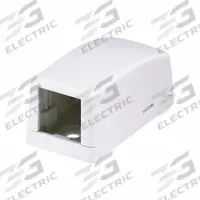 PANDUIT Surface Mount Box: Mini-Com, Mini Com, 1 Ports, White, Voice, Video & Data Applications (MPN CBX1WH-A). Key specifications — Brand: PANDUIT; Color: White.