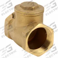APPROVED VENDOR Swing Check Valve: Swing, Inline Valve Body, 2 in Pipe Size, FNPT x FNPT, Brass, Std (MPN 10F327). Key specifications — Brand: APPROVED VENDOR.